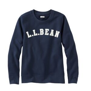 L.L. Bean Women’s Dark Blue logo Crewneck Sweatshirt large
